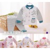Babawa infants and children's underwear suits home cotton collar set long underwear warm autumn