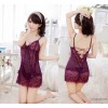 Sexy Lingerie Sexy backless dress harness manufacturers selling purple spot wholesale women's p