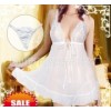 Pure white love thin gauze transparent lady taste sexy lingerie Nightgown suit pants 2180 containing