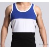 Are blue white and black uniform color T-shirt cotton vest men's slim SEOBEAN Hibbing male