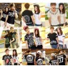 2014 new couples dress Korean couple T-shirt short sleeved summer Korean female half sleeve shirt cl