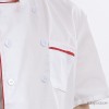 Custom star chef wear short sleeved men and women thriving new Chef Uniform hotel restaurant kitchen