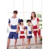 Mother and daughter family parent-child pajamas cotton short sleeved summer clothing Home Furnishing