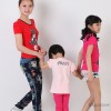 Q衣干线女童装T恤   中大童 圆领短袖印花T恤Q245#