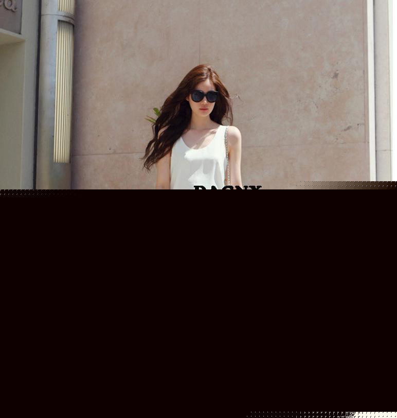 Foreign trade aliexpress eBay solid backing loose sleeveless chiffon blouse double small vest