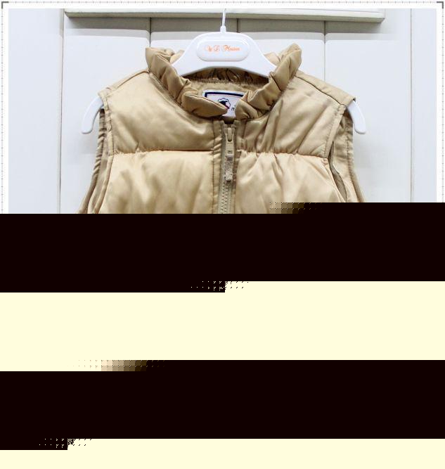 GYMB*REE Europe's children's clothing winter Quilted Vest vest zipper thickened children