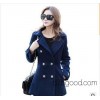 201 new female small coat collar suit high-end Navy major suit Ms. woolen coat trade group