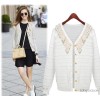Europe 2014 new foreign trade knitwear and women knitted lace embroidery code elastic loose air cond