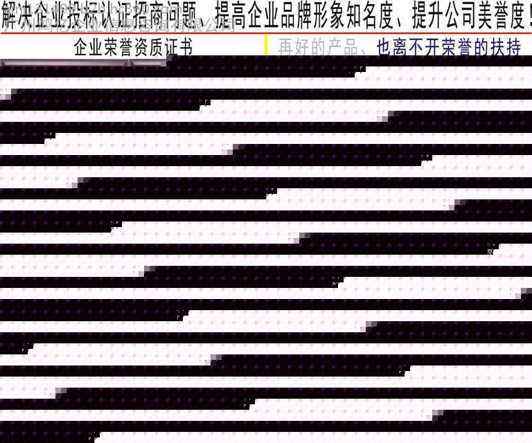 大家电公司工程投标荣誉资质证书